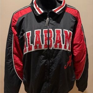 Stadium Athletics Alabama Black and Red Bomber Jacket